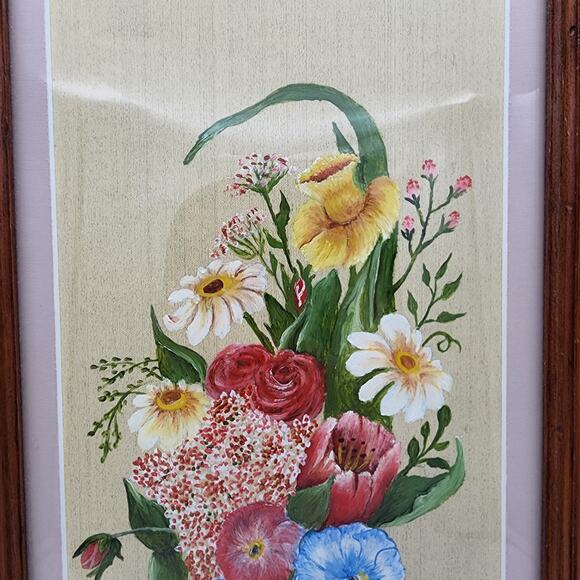 Vintage R. Choate Original Floral Painting Impressionist 9/99 Framed Signed Art - Picture 2 of 9